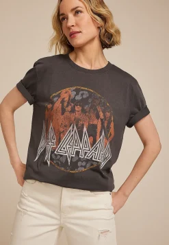 Maurices Tees|Graphics-Def Leppard Oversized Fit Graphic Tee