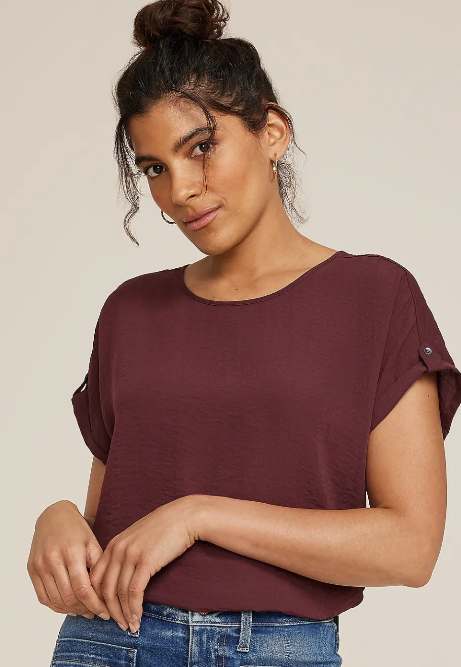 Maurices Shirts & Blouses-Delton Zipper Back Blouse