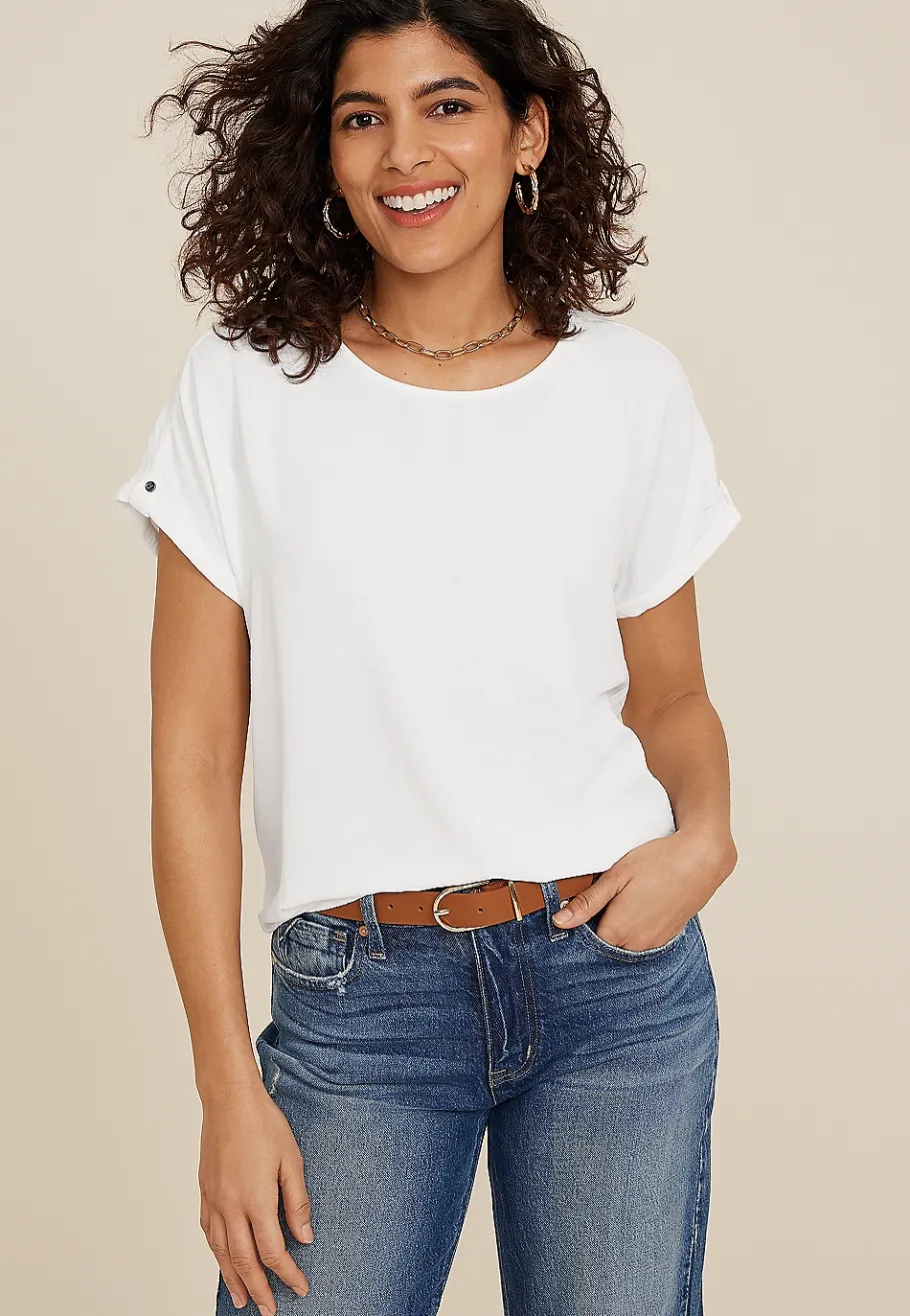 Maurices Shirts & Blouses-Delton Zipper Back Blouse
