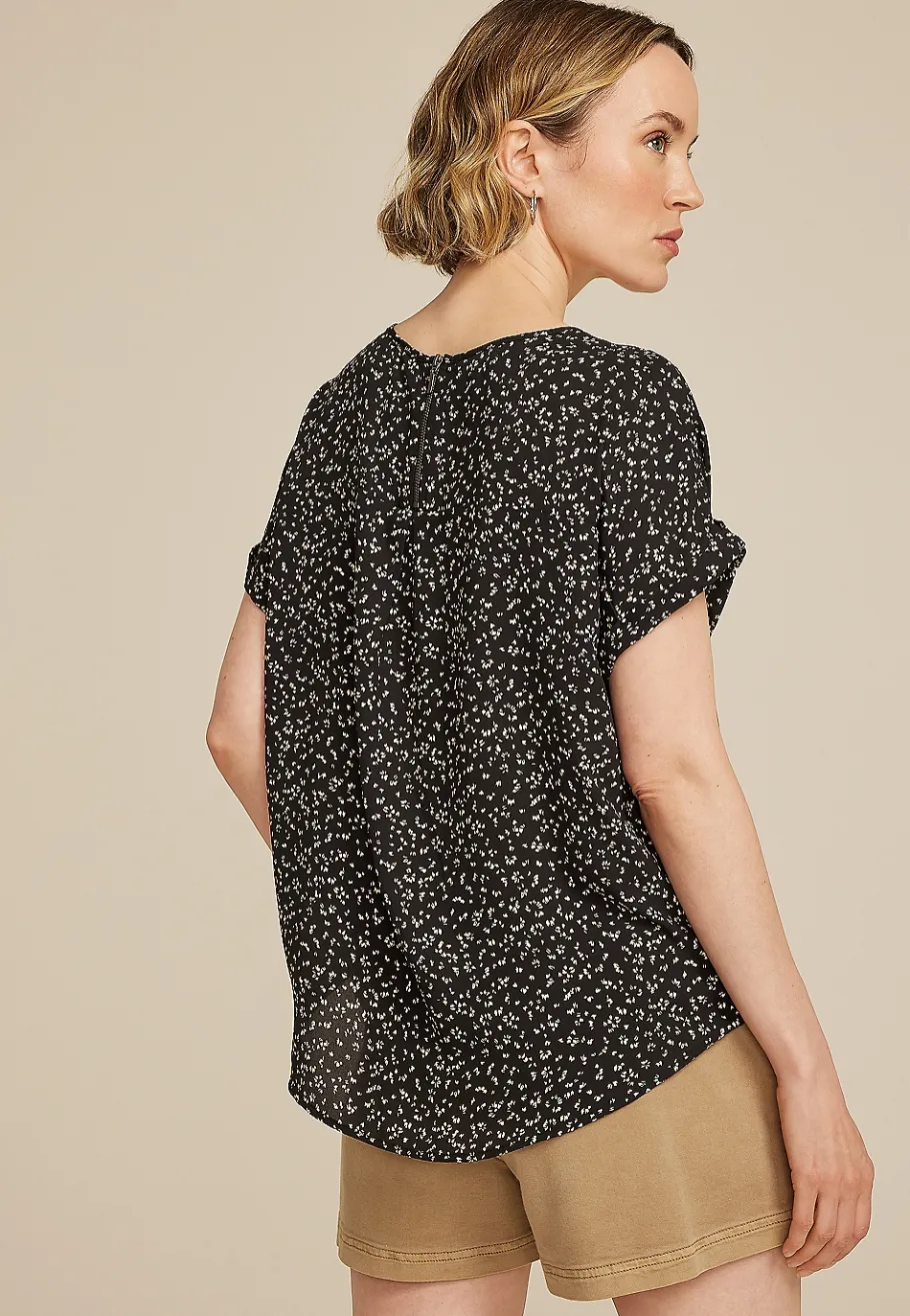 Maurices Shirts & Blouses-Delton Zipper Back Blouse