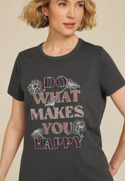 Maurices Tees|Graphics-Do What Makes You Happy Classic Fit Graphic Tee