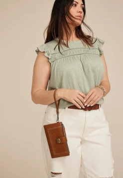 Maurices Bags-Double Zipper Oversized Wristlet Wallet