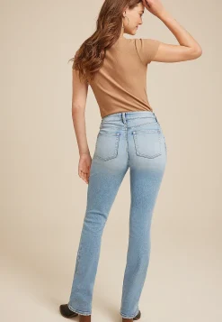 Maurices Bootcut Jeans|Curvy Fit-edgely™ Curvy High Rise Ripped Slim Boot Jean