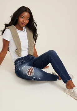 Maurices Jeggings & Skinny Jeans|Jeggings & Skinny Jeans-edgely™ High Rise Ripped Super Skinny Jean