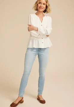 Maurices Jeggings & Skinny Jeans|Jeggings & Skinny Jeans-edgely™ High Rise Seamed Waist Super Skinny Jean