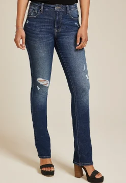 Maurices Bootcut Jeans|Bootcut Jeans-edgely™ Mid Rise Ripped Slim Boot Jean