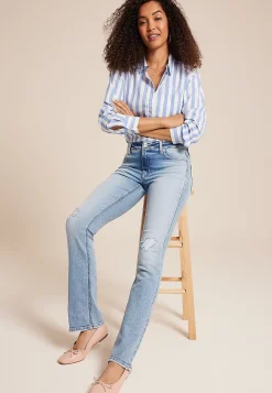 Maurices Bootcut Jeans|Bootcut Jeans-edgely™ Mid Rise Ripped Slim Boot Jean