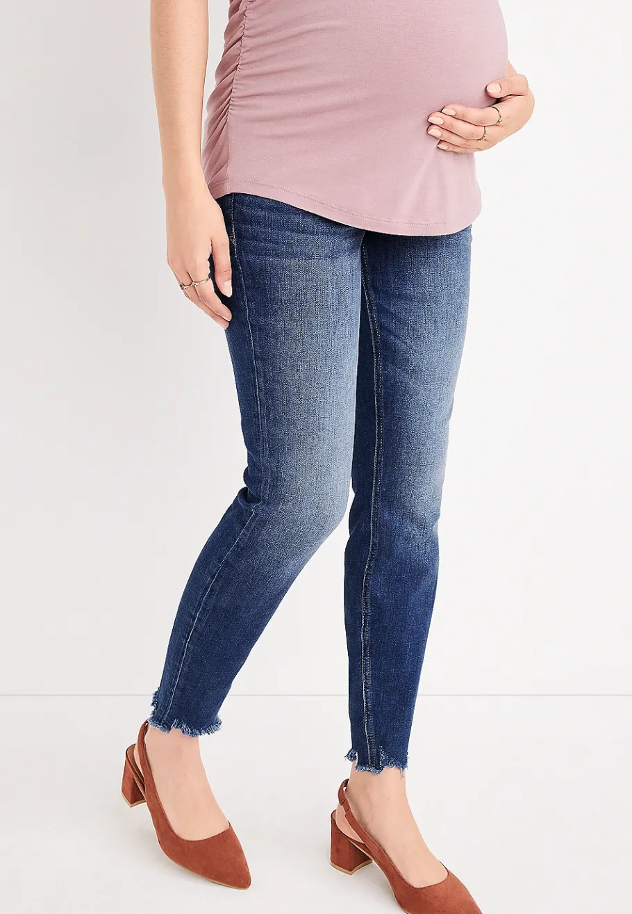 Maurices Maternity-edgely™ Super Skinny Over The Bump Maternity Ripped Jean