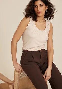 Maurices Tanks & Camis-Effortless Ruched Shimmer Tank Top