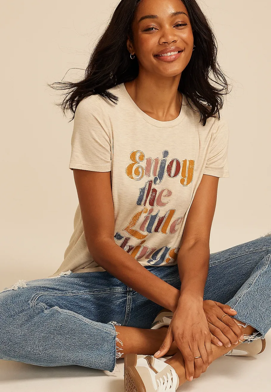 Maurices Tees|Graphics-Enjoy The Little Things Classic Fit Graphic Tee