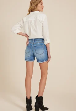 Maurices Jean Shorts|Jean Shorts-Everflex™ High Rise Cuffed Hem 5in Shorts