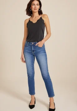 Maurices Straight Jeans|Ankle Jeans-Everflex™ Seamed High Rise Slim Straight Jean