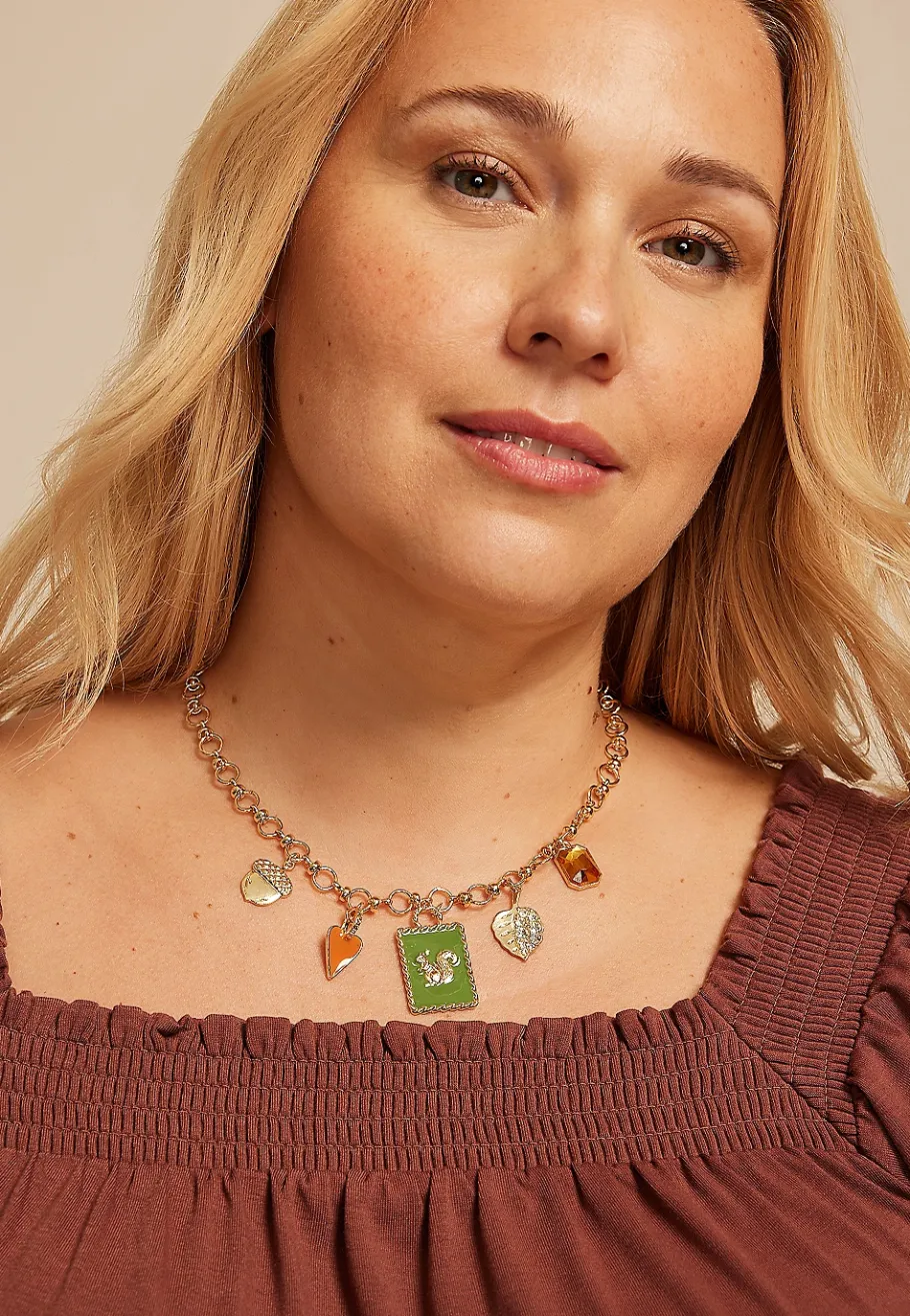 Maurices Necklaces-Fall Charm Necklace