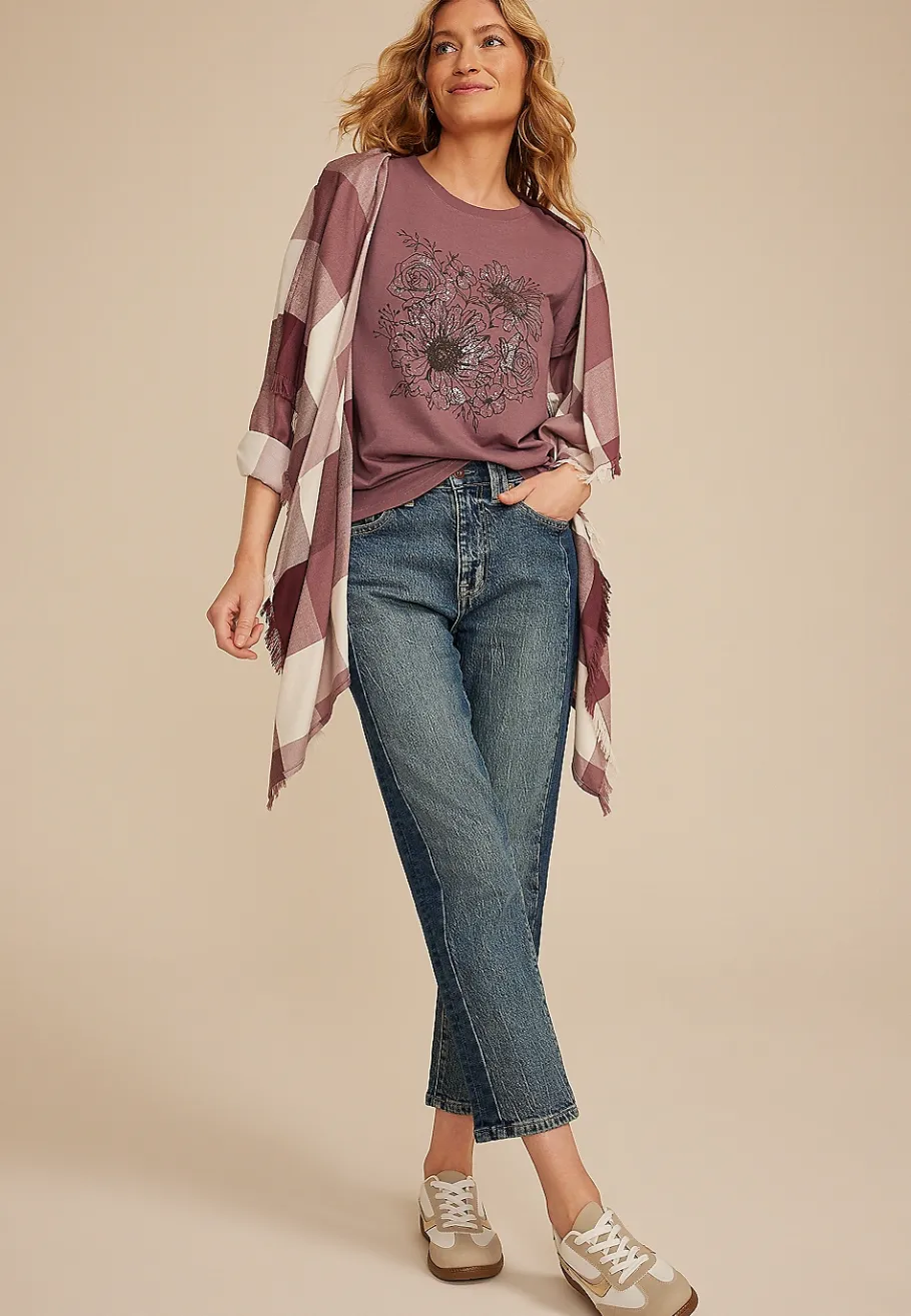 Maurices Tees|Graphics-Floral Classic Fit Graphic Tee
