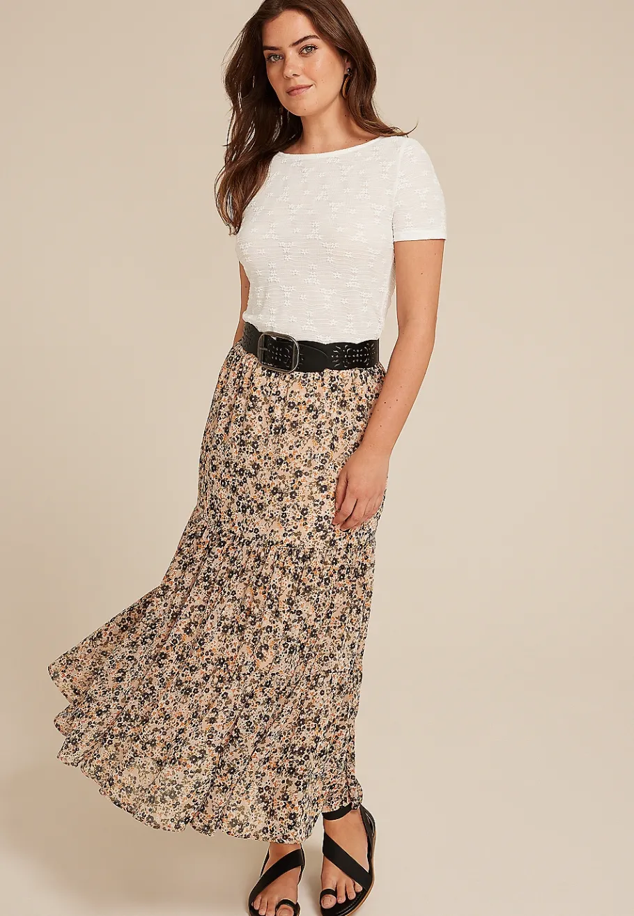 Maurices Shirts & Blouses-Floral Lace Embroidered Top