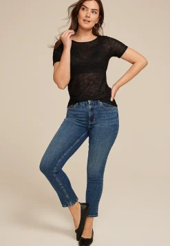 Maurices Shirts & Blouses-Floral Lace Embroidered Top