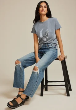 Maurices Tees|Graphics-Floral Moon Classic Fit Graphic Tee
