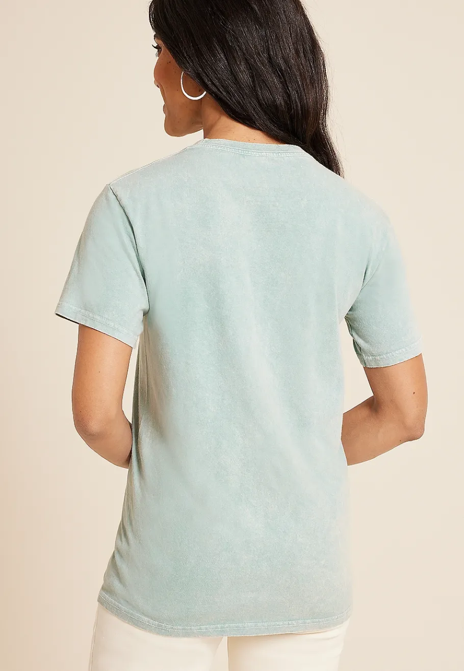 Maurices Tees|Graphics-Floral Peace Relaxed Fit Graphic Tee