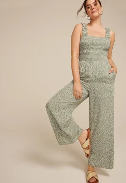 Maurices Wedding Guest & Cocktail Dresses-Floral Smocked Jumpsuit