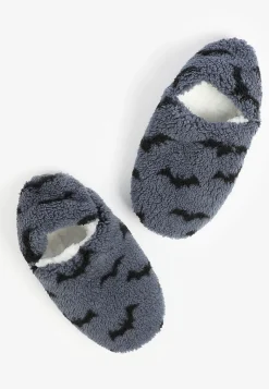 Maurices Socks & Tights-Flying Bats Sherpa Slipper Socks