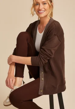 Maurices Sweaters Cardigans & Kimonos-French Terry Button Front Cardigan