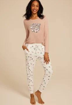 Maurices Pajamas|Pajamas-Game Day Graphic Tee And Jogger Pajama Set