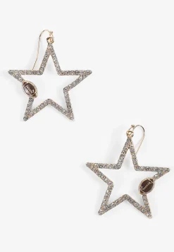 Maurices Earrings-Game Day Rhinestone Star Earrings