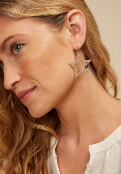 Maurices Earrings-Game Day Rhinestone Star Earrings