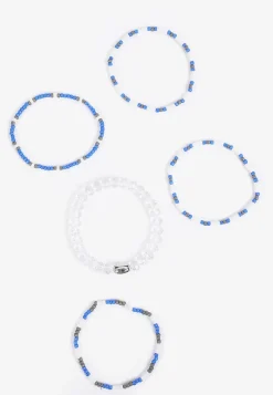 Maurices Bracelets & Anklets-Game Day Royal Blue And White Stretch Bracelet Set