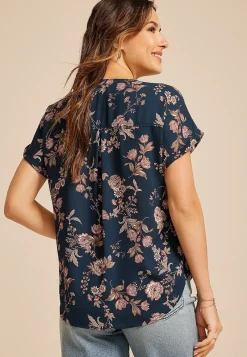 Maurices Shirts & Blouses-Geneva Short Sleeve Blouse
