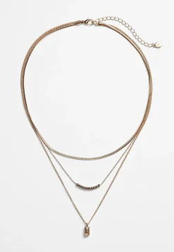 Maurices Necklaces-Crystal Pendant Multi Layered Necklace