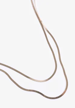 Maurices Necklaces|Matching Sets-Double Layered Herringbone Chain Necklace