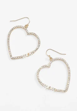 Maurices Earrings-Mom Heart Earrings