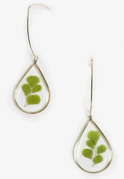 Maurices Earrings-Pressed Leaf Drop Earrings