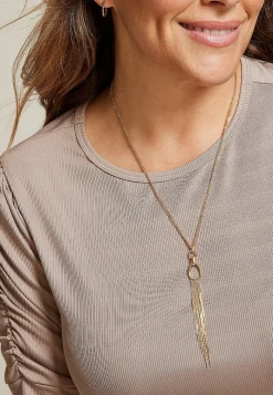 Maurices Matching Sets-Tassel Pendant Necklace