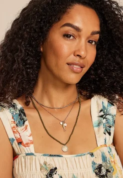 Maurices Necklaces|Matching Sets-Gone Fishing Charm Triple Layered Necklace