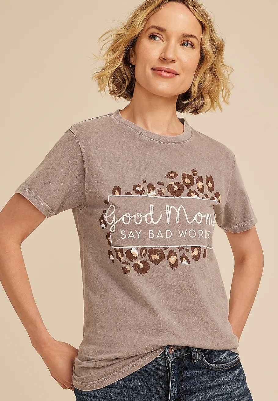 Maurices Tees|Graphics-Good Moms Say Bad Words Relaxed Fit Graphic Tee