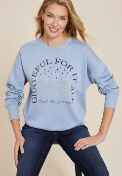 Maurices Sweatshirts|Graphics-Grateful Relaxed Fit Sweatshirt