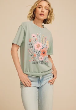 Maurices Tees|Graphics-Grow In Grace Relaxed Fit Graphic Tee