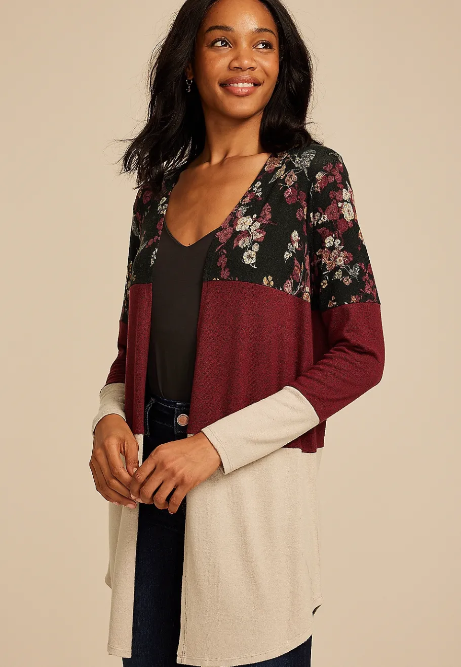Maurices Sweaters Cardigans & Kimonos-Hacci Colorblock Cardigan
