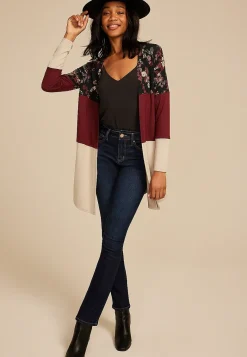 Maurices Sweaters Cardigans & Kimonos-Hacci Colorblock Cardigan