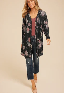 Maurices Sweaters Cardigans & Kimonos-Hacci Printed Cardigan