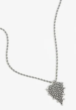 Maurices Necklaces|Matching Sets-Hammered Studded Heart Pendant Necklace