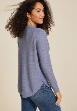 Maurices Tees-Haven Waffle Tunic Top