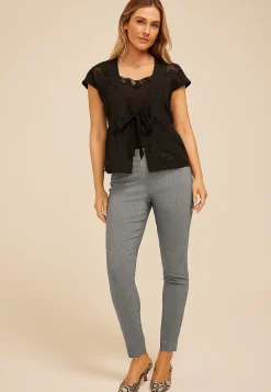 Maurices Pants-Heathered Bengaline Skinny Pant