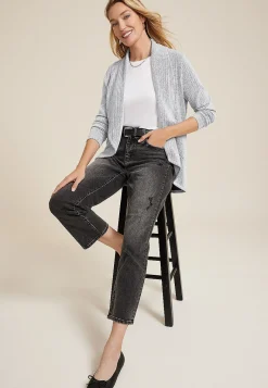 Maurices Sweaters Cardigans & Kimonos-Herringbone Shawl Collar Cardigan