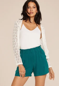 Maurices Pants|Shorts-High Rise Linen Soft 4in Short