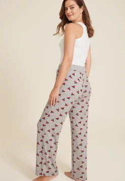 Maurices Pajamas|Pajamas-Holiday Red Car Hacci Wide Leg Pajama Pants