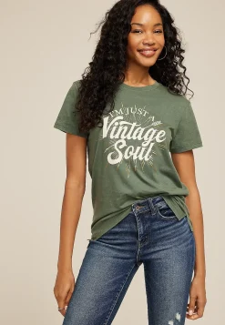 Maurices Tees|Graphics-I Am Just A Vintage Soul Relaxed Fit Graphic Tee