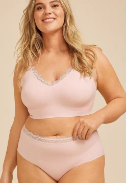 Maurices Panties|Panties-Invisibliss High Waist Lace Trim Hipster Panty